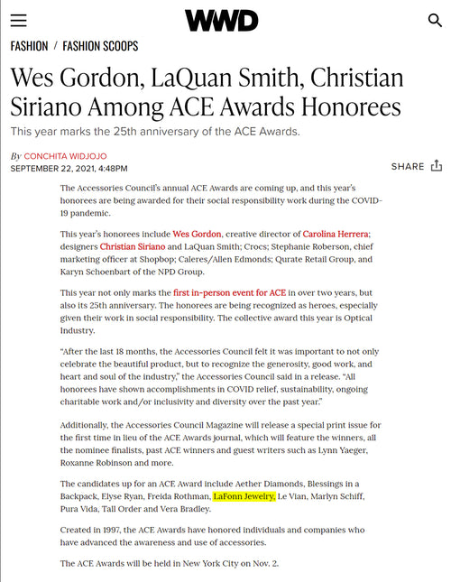 Lafonn on WWD