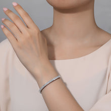 Load image into Gallery viewer, Princess-Cut Tennis Bracelet-B0031CLP

