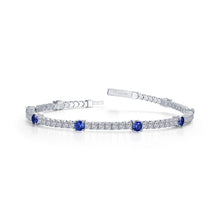 Load image into Gallery viewer, 3.25 CTW Station Flexible Tennis Bracelet-B0196CSP
