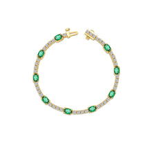Load image into Gallery viewer, Regal Cushion-Cut Bracelet-B0206CEG
