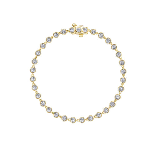 Bezel Strand Bracelet-B0211CLG