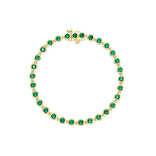 Load image into Gallery viewer, Bezel Strand Bracelet-B0211EMG
