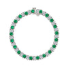 Emerald/White/Silver