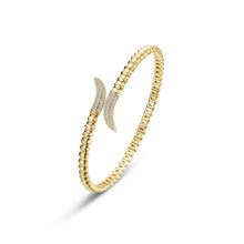 Load image into Gallery viewer, Fluted Bypass Wrap Bangle-B0230CLG
