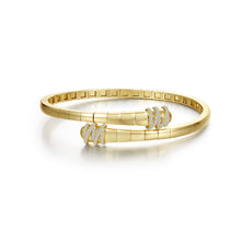 Load image into Gallery viewer, Ribbon Bypass Flexible Bangle-B0235CLG

