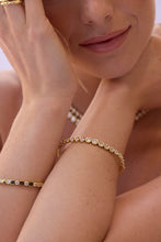 Load image into Gallery viewer, Block &amp; Bezel Cuff -B0236CLP
