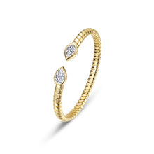 Load image into Gallery viewer, Bezel Teardrop Cuff -B0237CLG

