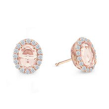 Load image into Gallery viewer, Halo Stud Earrings-E0293MGR
