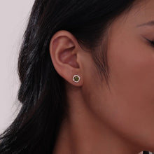 Load image into Gallery viewer, Cushion-Cut Halo Stud Earrings-E0329OVG
