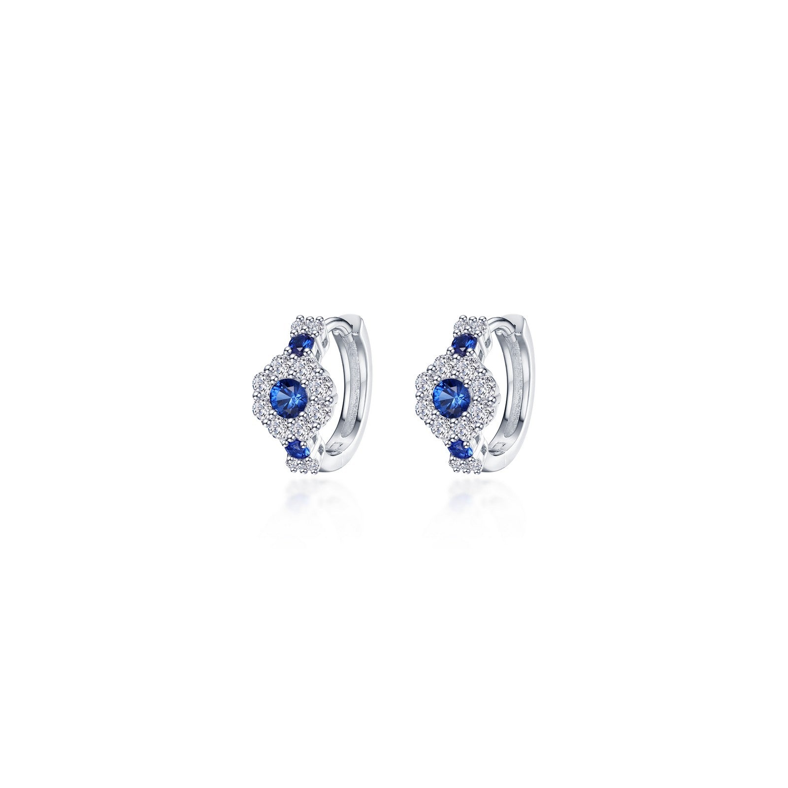 Flower Huggie Hoop Earrings-E0599CSP
