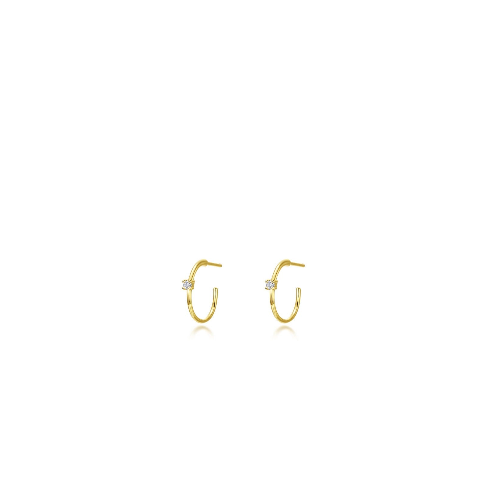10mm High Polised Hoop Earrings-E0627CLG
