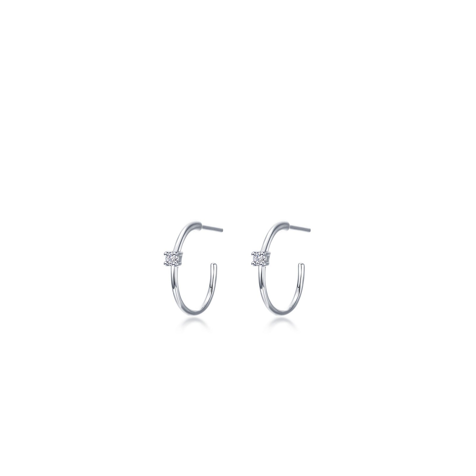 15mm High Polished Hoop Earrings-E0628CLP