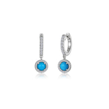 Load image into Gallery viewer, Huntington Halo Dangle Earrings-E0638TQP
