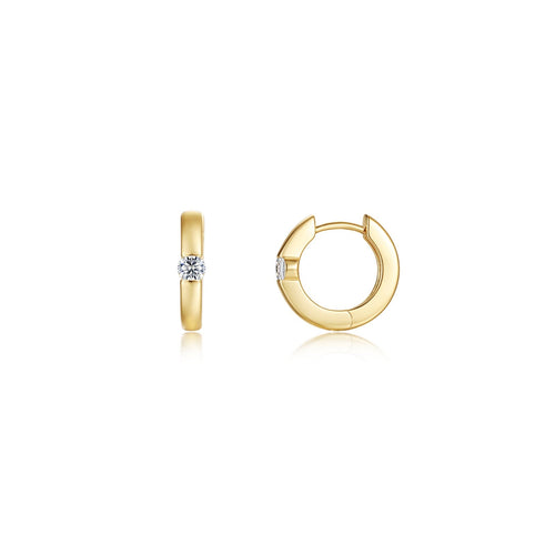 Ella Huggie Earrings-E0645CLG
