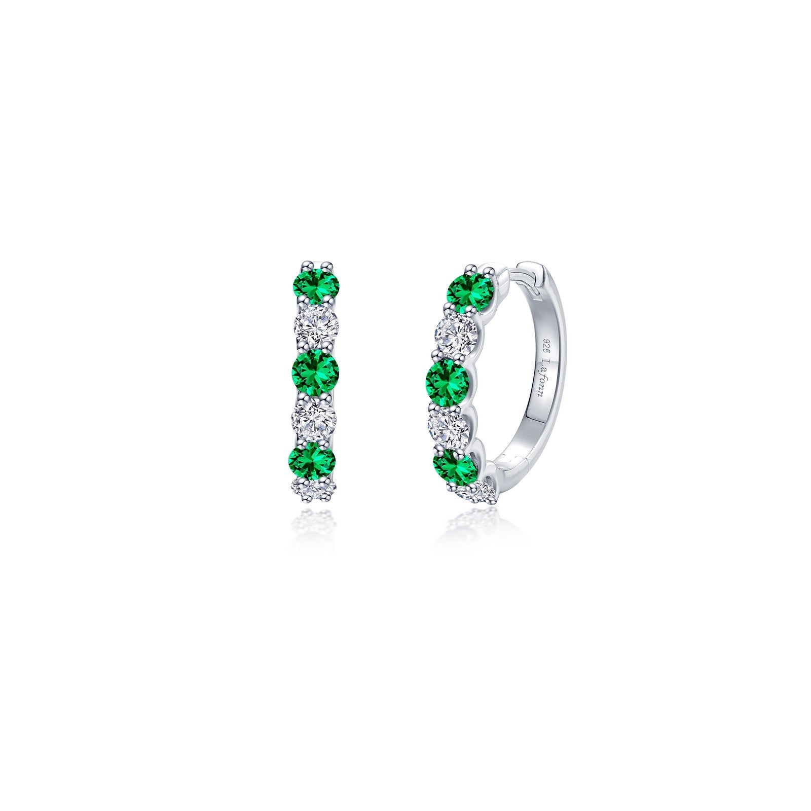 Josie Emerald Hoop Earrings-E0649CEP