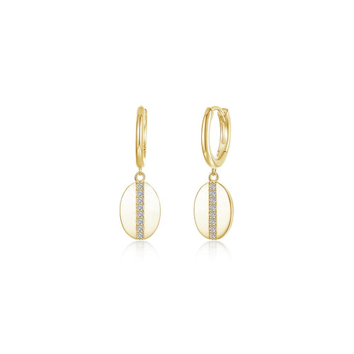Cowrie Shell Dangle Earrings-E0662CLG