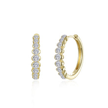 Load image into Gallery viewer, Medium Willow Hoop Earrings-E0680CLG
