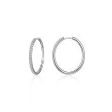 Load image into Gallery viewer, Large Alina Oval Hoop Earrings-E0683CLP
