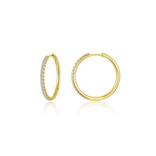Load image into Gallery viewer, Large Alina Round Hoop Earrings-E0686CLG

