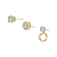 Load image into Gallery viewer, Convertible Solitaire Studs -E0728CLG
