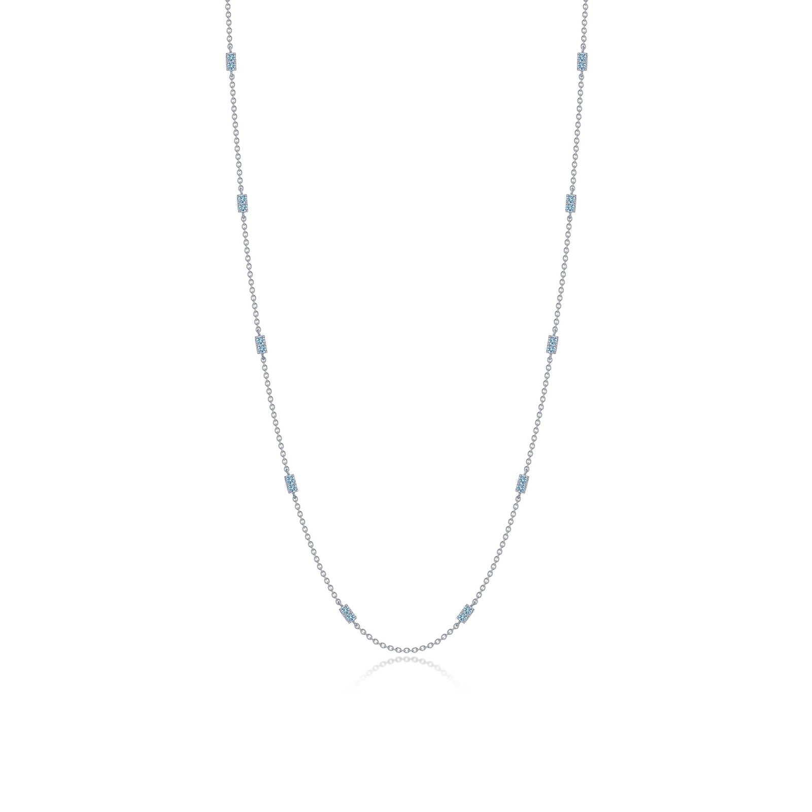 0.6 CTW Adjustable Station Necklace-N0321BTP