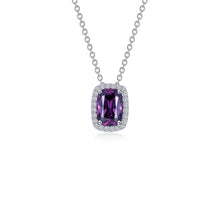 Load image into Gallery viewer, 4.26 CTW Halo Cushion-Cut Necklace-N0339AMP
