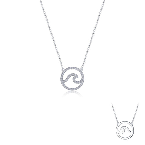 Ocean Wave Necklace-N0349CLP