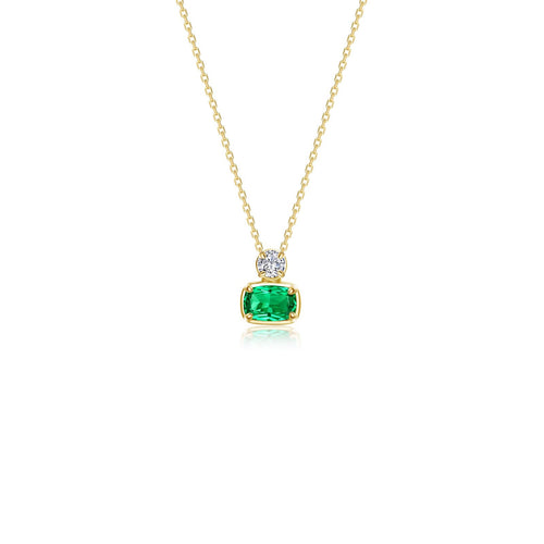 Regal Cushion-Cut Necklace-N0351CEG