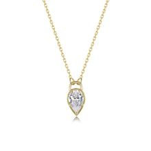 Load image into Gallery viewer, Pear Lock Necklace-N0361CLG
