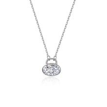 Load image into Gallery viewer, Oval Lock Necklace-N0370CLP
