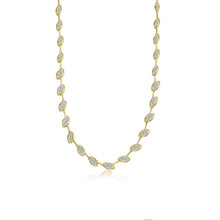 Load image into Gallery viewer, East-West Marquise Station Necklace-N0378CLG
