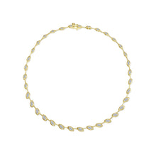 Load image into Gallery viewer, East-West Marquise Station Necklace-N0378CLG
