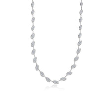 Load image into Gallery viewer, East-West Marquise Station Necklace-N0378CLP

