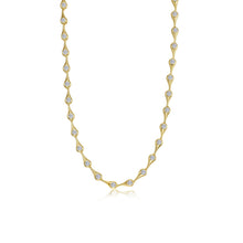 Load image into Gallery viewer, Teardrop Bezel Line Necklace-N0380CLG
