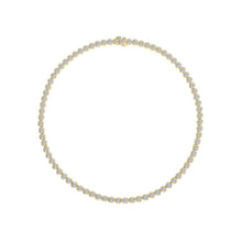 Load image into Gallery viewer, Articulated Bezel Tennis Necklace-N0381CLG
