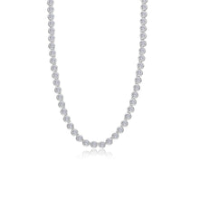 Load image into Gallery viewer, Articulated Bezel Tennis Necklace-N0381CLP
