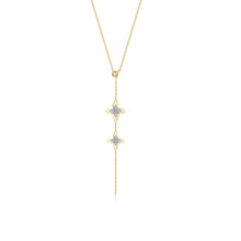 Load image into Gallery viewer, Magnolia Blossom Lariat Necklace-N0384CLT

