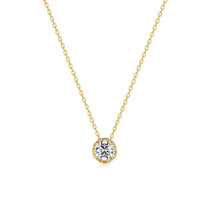 Load image into Gallery viewer, Blossom Cradle Solitaire Necklace -N0386CLG
