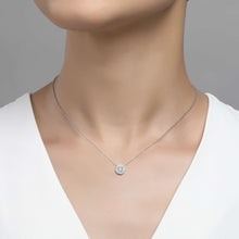 Load image into Gallery viewer, 0.63 CTW Halo Necklace
