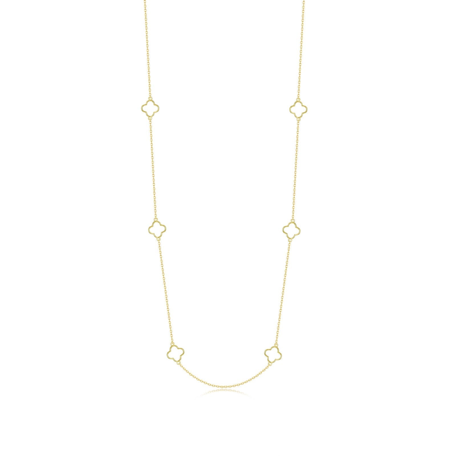 Clover in Bloom Necklace-N2033CLG
