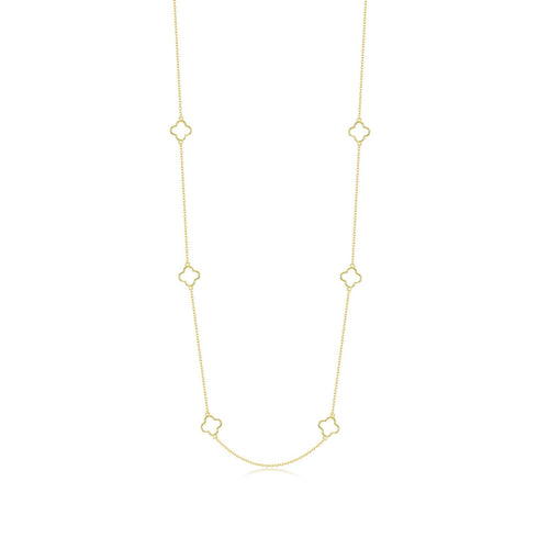Clover in Bloom Necklace-N2033CLG