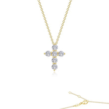 Load image into Gallery viewer, 1.02 CTW Cross Pendant Necklace-P0224CLG
