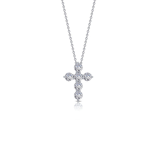 1.02 CTW Cross Pendant Necklace-P0224CLP