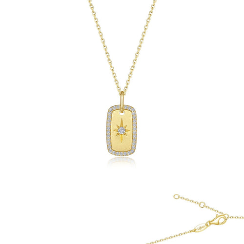 North Star Pendant Necklace-P0319CLG