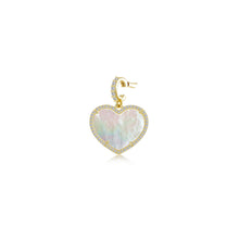 Load image into Gallery viewer,  Pearlescent Heart Pendant Charm-P0333MOG

