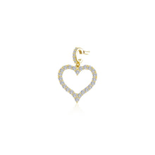 Load image into Gallery viewer,  Amara Open Heart Pendant Charm-P0334CLG
