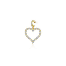 Load image into Gallery viewer,  Amara Open Heart Pendant Charm-P0334CLG
