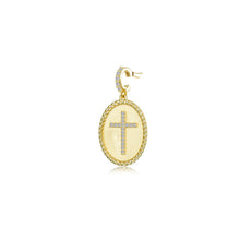Load image into Gallery viewer, Faith Medallion Pendant Charm-P0337CLG
