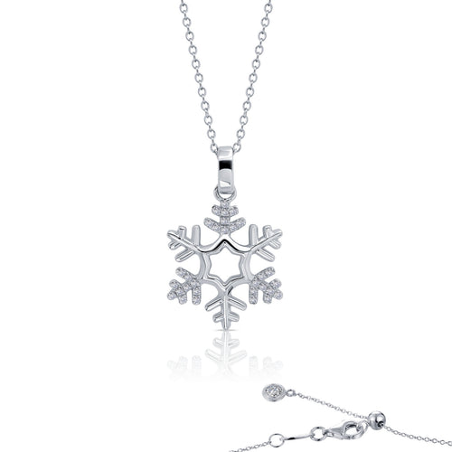 0.3 CTW Snowflake Necklace-P2018CLP