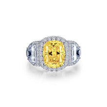 Load image into Gallery viewer, Fancy Three-Stone Halo Ring-R0512CAP
